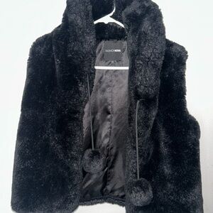 Fashion Nova Plush Black Teddy Jacket